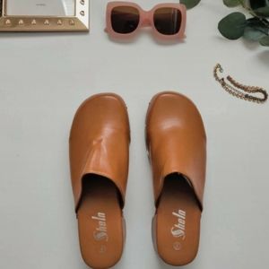 Shein Brown Mule Sandals